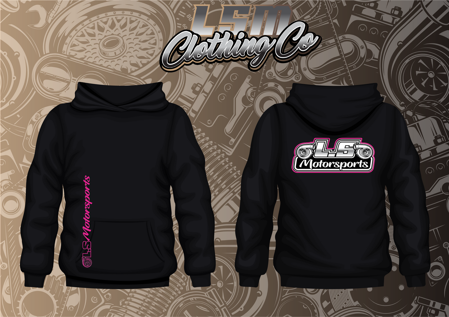 L.S Motorsports Classic Design - PINK