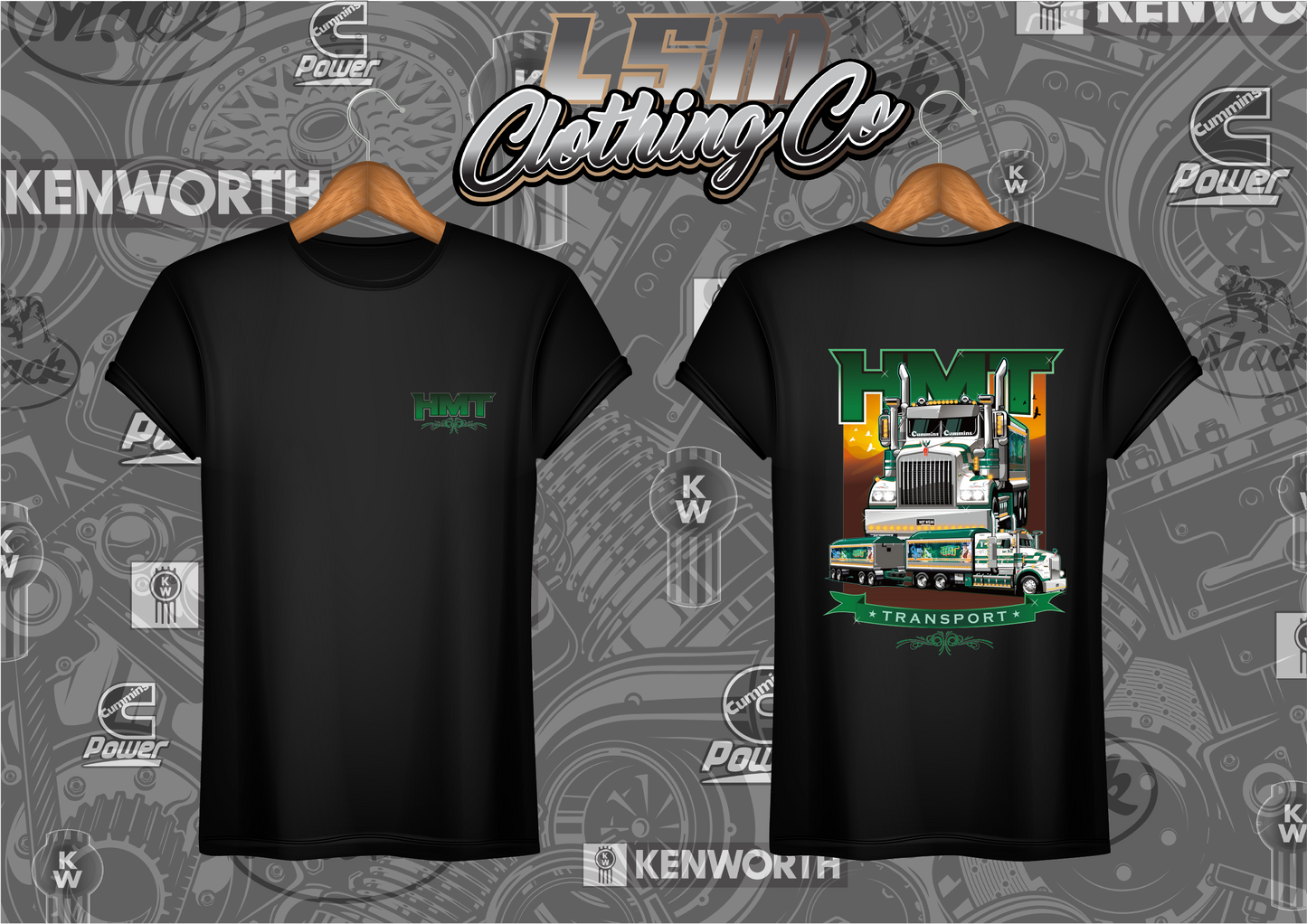 T409 Kenworth SAR LEGEND Truck & Dog Design - HMT NOT WEAK TO SPEAK