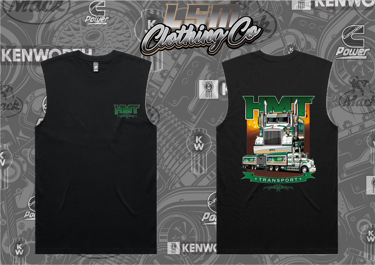 T409 Kenworth SAR LEGEND Truck & Dog Design - HMT NOT WEAK TO SPEAK
