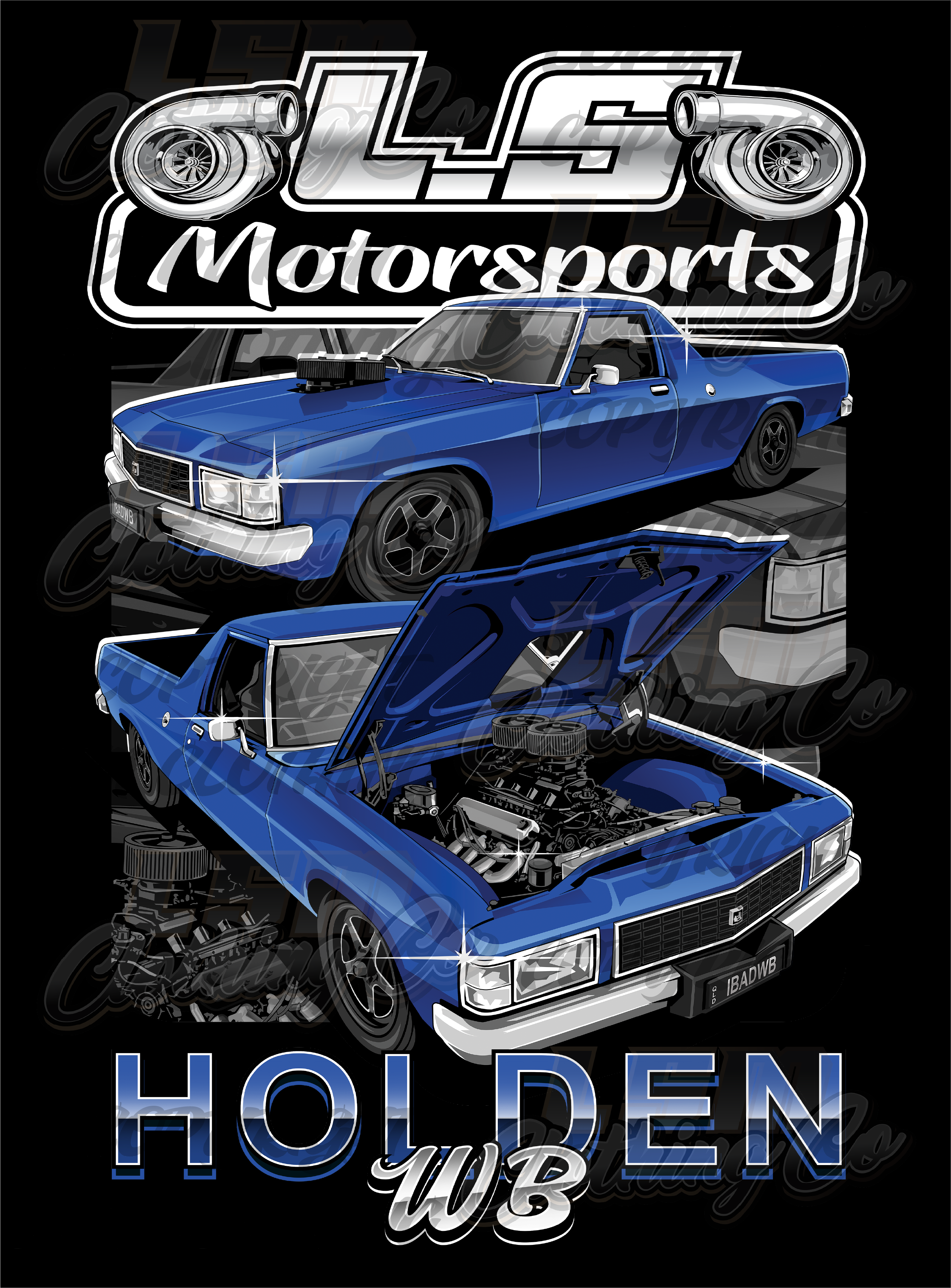 Holden WB - L.S Motorsports - 1BADWB Design – LSM Clothing Co.