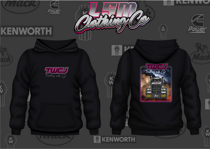 Trucking with CJ Kenworth T909 Design - Hoodies